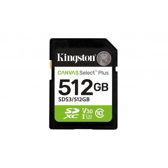 Card memorie Kingston Canvas Select Plus SD SDS3/512GB