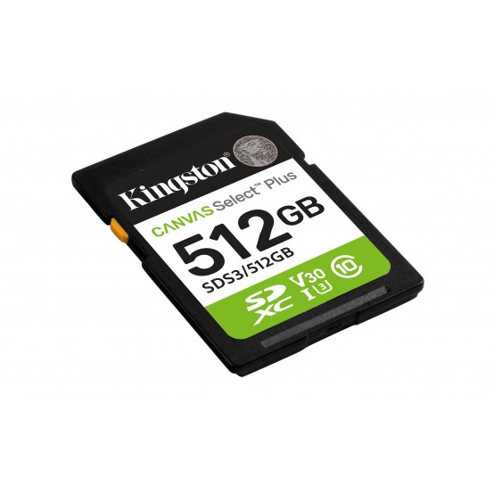 Card memorie Kingston Canvas Select Plus SD SDS3/512GB