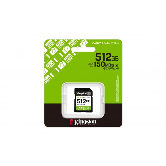 Card memorie Kingston Canvas Select Plus SD SDS3/512GB