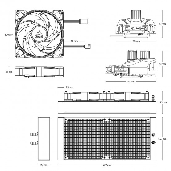 Cooler Arctic Liquid Freezer III Pro 240 ACFRE00178A