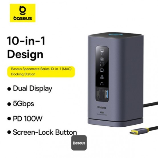 Docking Station Baseus Spacemate Series 10-in-1 B00568102813-00