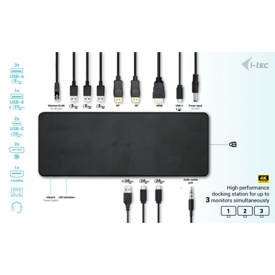 Docking Station iTec C31TRIPLEDOCKPDPRO2