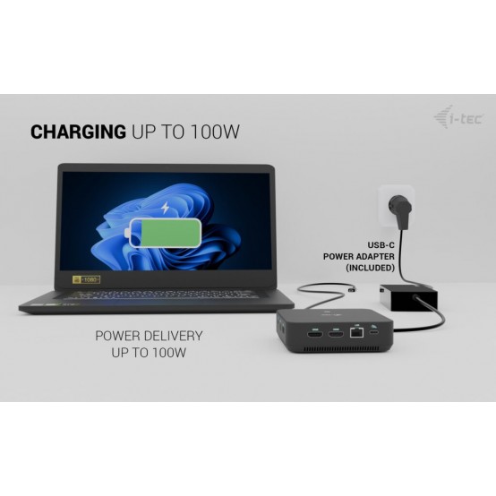 Docking Station iTec C31TRIVIDPRO100W