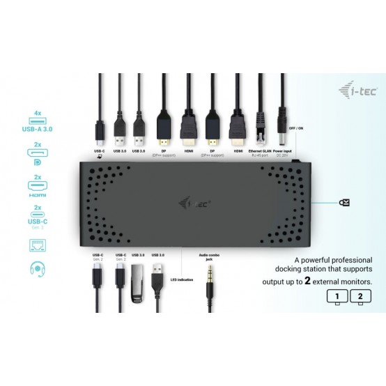Docking Station iTec CADUA4KDOCKPDL2