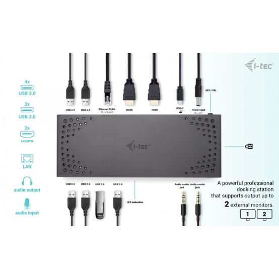 Docking Station iTec CADUALHDMIDOCKPDIT