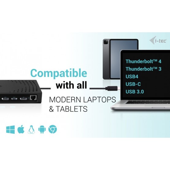 Docking Station iTec CATRIPLE4KDOCKPD2UK