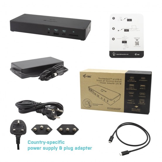 Docking Station iTec TB3TRIPLEDOCKPD