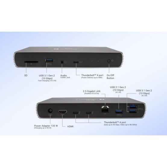 Docking Station iTec TB4DUALDOCKPDUK