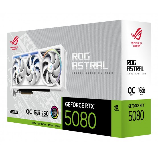 Placa video ASUS ROG-ASTRAL-RTX5080-O16G-WHITE 90YV0LV4-M0NA00