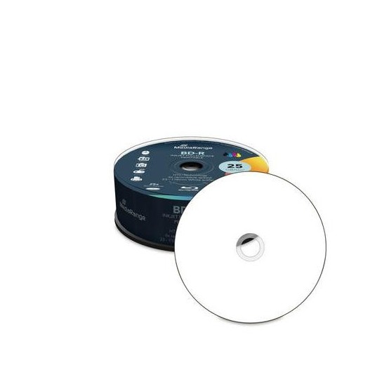Disc Blu-ray MediaRange BD-R 25 GB 6x Inkjet Printable MR515