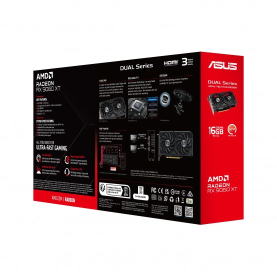 Placa video ASUS DUAL-RX9060XT-16G 90YV0LG2-M0NA00