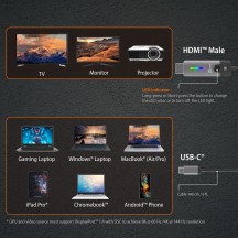Cablu j5create USB-Cto HDMI 2.1 8K Cable JCC157-N