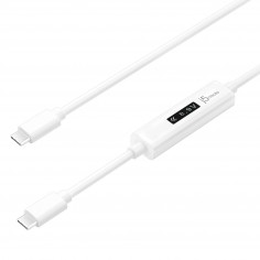 Cablu j5create USB-C Dynamic Power Meter Charging Cable - USB-C to USB-C JUCP14-N