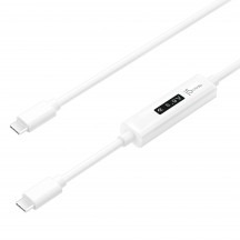 Cablu j5create USB-C Dynamic Power Meter Charging Cable - USB-C to USB-C JUCP14-N