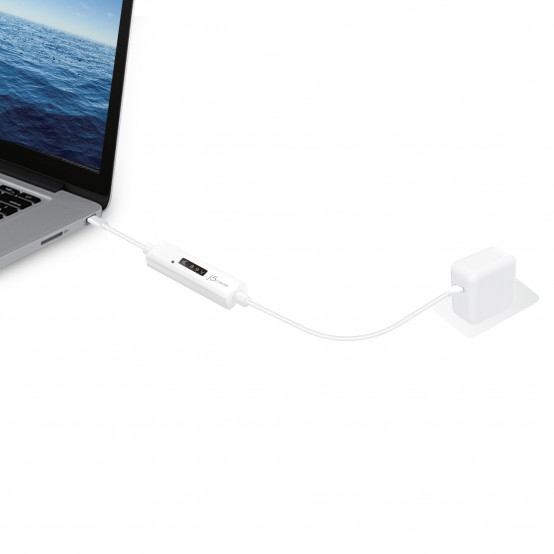 Cablu j5create USB-C Dynamic Power Meter Charging Cable - USB-C to USB-C JUCP14-N