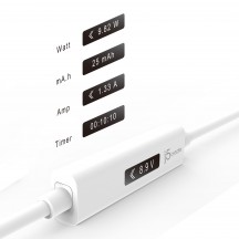 Cablu j5create USB-C Dynamic Power Meter Charging Cable - USB-C to USB-C JUCP14-N