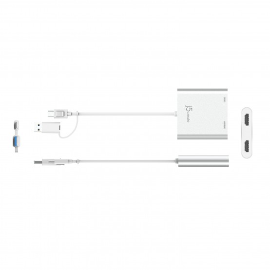 Adaptor j5create USB-C to Dual HDMI Multi-Monitor Adapter JCA365-N
