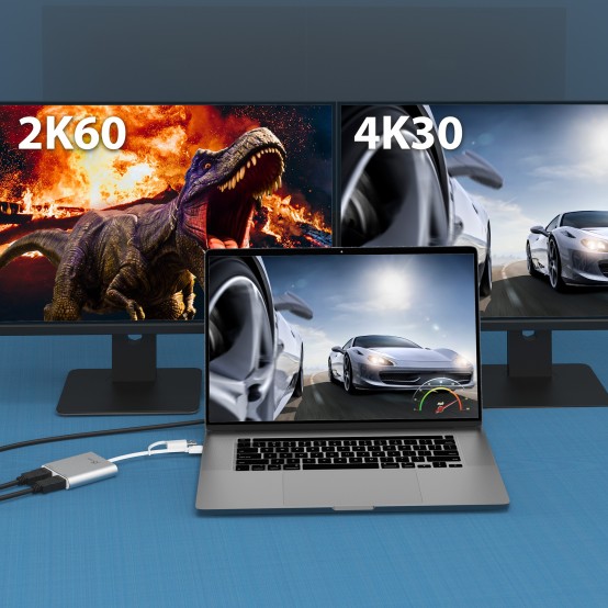 Adaptor j5create USB-C to Dual HDMI Multi-Monitor Adapter JCA365-N