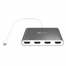 Adaptor j5create USB-C to 4-Port HDMI Multi-Monitor Adapter JCA366-N