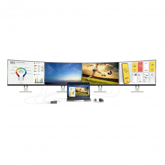 Adaptor j5create USB-C to 4-Port HDMI Multi-Monitor Adapter JCA366-N