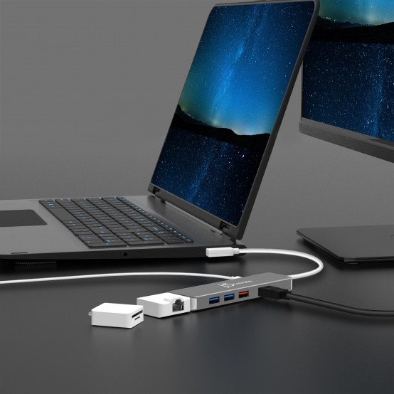 Docking Station j5create USB-C Modular Multi-Adapter with 2 Kits JCD375-N
