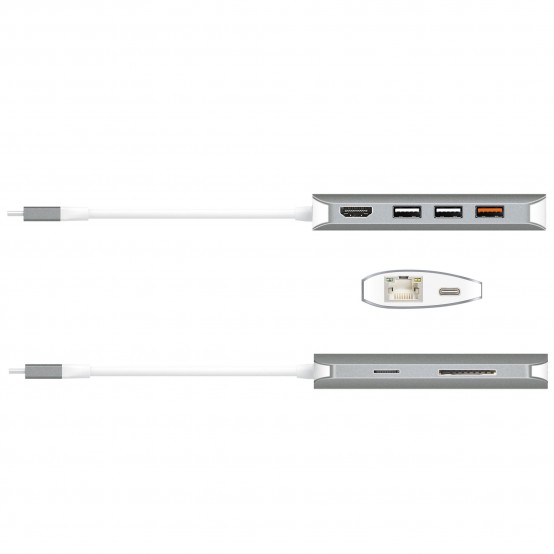 Docking Station j5create USB-C 9-in-1 Multi Adapter JCD383-N