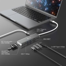 Docking Station J5Create 4K60 Elite USB-C 10Gbps Multi-Adapter JCD390-N