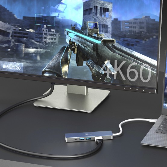 Docking Station J5Create 4K60 Elite USB-C 10Gbps Multi-Adapter JCD390-N