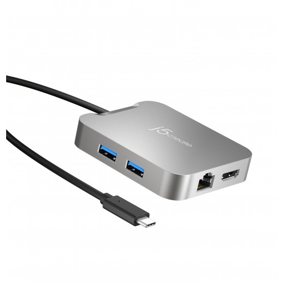 Docking Station j5create 4K60 Elite USB-C PD Multi-Port Adapter JCD391-N