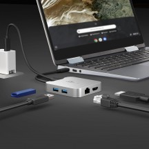 Docking Station j5create 4K60 Elite USB-C PD Multi-Port Adapter JCD391-N