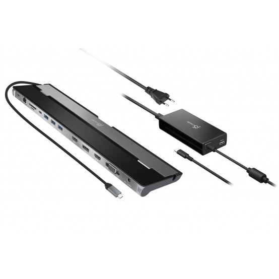 Docking Station j5create USB-C Triple Display with 100W PD Adapter JCD543P-EN