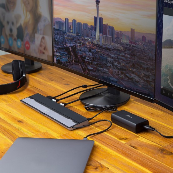 Docking Station j5create USB-C Triple Display with 100W PD Adapter - UK JCD543P-FN