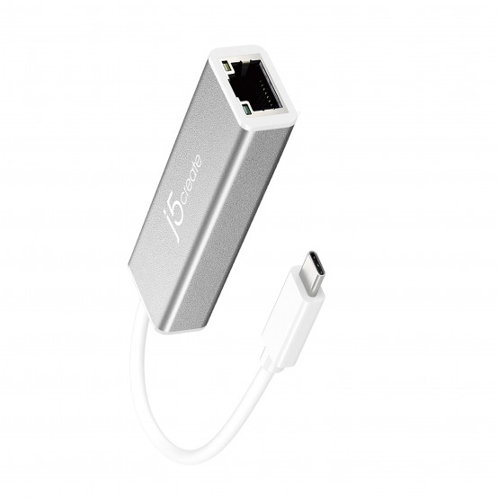 Placa de retea j5create USB-C to Gigabit Ethernet Adapter JCE133G-N