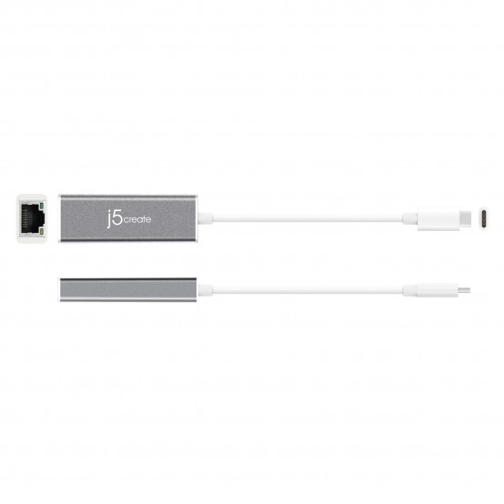 Placa de retea j5create USB-C to Gigabit Ethernet Adapter JCE133G-N