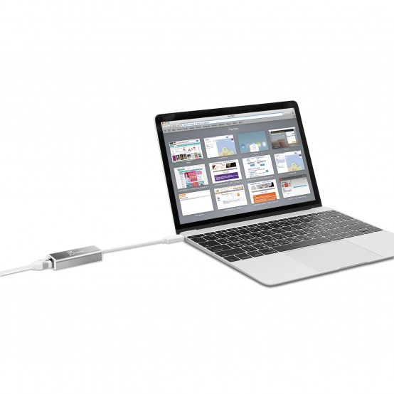 Placa de retea j5create USB-C to Gigabit Ethernet Adapter JCE133G-N