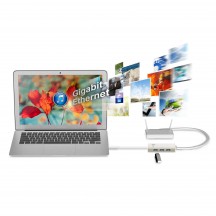 Hub j5create USB-C Gigabit Ethernet & Hub Multi Adapter JCH471-N