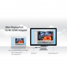 Adaptor j5create mini DisplayPort to 4K HDMI Adapter JDA159-N