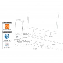 Adaptor j5create Android USB to HDMI Display Adapter JUA165C-N