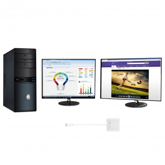 Adaptor j5create USB 3.0 to Dual HDMI Multi-Monitor Adapter JUA365-N