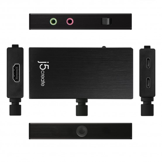 Adaptor j5create Live Capture Adapter HDMI to USB-C with Power Delivery JVA02-N