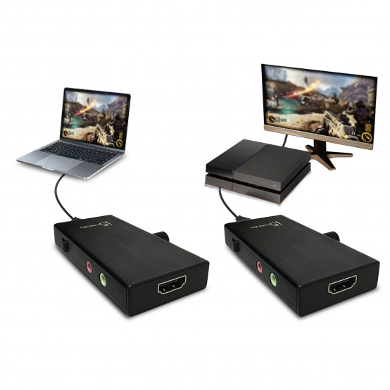 Adaptor j5create Live Capture Adapter HDMI to USB-C with Power Delivery JVA02-N