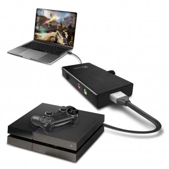 Adaptor j5create Live Capture Adapter HDMI to USB-C with Power Delivery JVA02-N