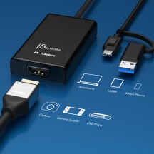 Adaptor j5create 4K HDMI Capture Adapter JVA11-N