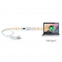 Docking Station j5create USB Type-C Dual HDMI Mini Dock-Ethernet/ USB 3.1 HUB / PD2.0 JCD381-N