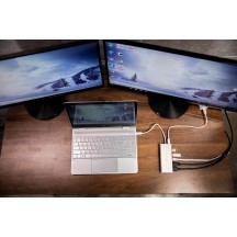 Docking Station j5create USB Type-C Dual HDMI Mini Dock-Ethernet/ USB 3.1 HUB / PD2.0 JCD381-N