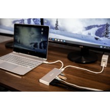 Docking Station j5create USB Type-C Dual HDMI Mini Dock-Ethernet/ USB 3.1 HUB / PD2.0 JCD381-N