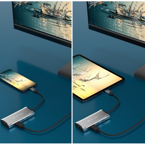 Docking Station j5create 4K60 Elite USB-C 10Gbps Travel Dock JCD392-N