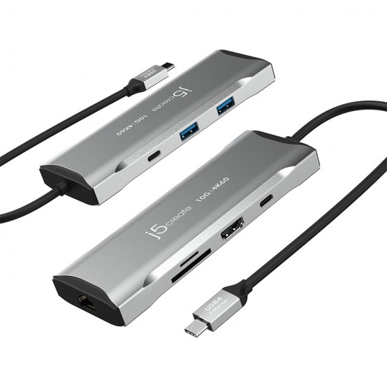Docking Station j5create 4K60 Elite USB-C 10Gbps Mini Dock JCD393-N