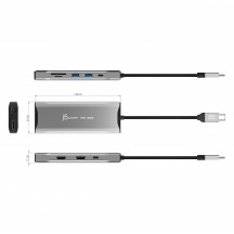 Docking Station j5create 4K60 Elite USB-C Triple-Monitor 10Gbps Mini Dock JCD397-N
