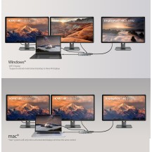 Docking Station j5create 4K60 Elite USB-C Triple-Monitor 10Gbps Mini Dock JCD397-N